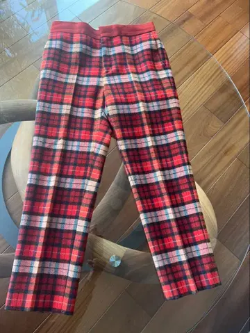 Drawer 체크 무늬 팬츠 캐주얼