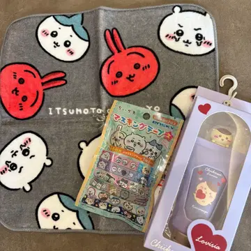 치이카와 밤만쥬 핸드크림 타월 마스킹 테이프 세트