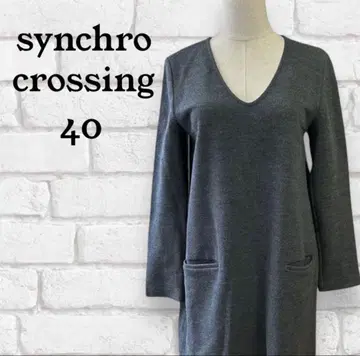 신크로 크로싱 원피스 40 그레이 여성용