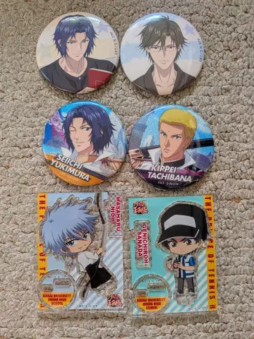 신 테니스의 왕자님 캔뱃지 & 아크릴 스탠드 6개 세트
