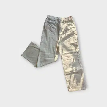 라이트 그레이 스트레이트 레그 캐주얼 팬츠