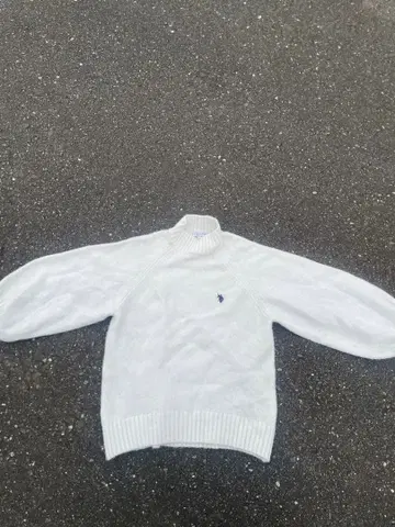 U.S. Polo Assn. 화이트 케이블 니트 스웨터 F 사이즈