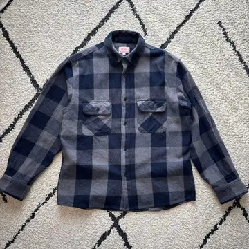 BIG MIKE 블록 체크 플란넬 셔츠 사이즈 L 버팔로 체크