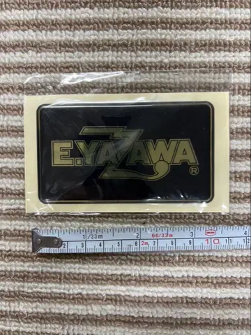 [미개봉 새상품] 야자와 에이요시 포팅 스티커 (로고) 블랙/골드