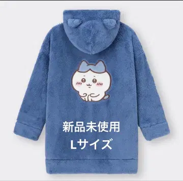 [미사용 새상품] GU x 치이카와 마쉬멜로우 라운지 후드티 하치와레 L