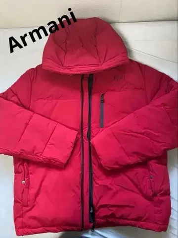 Armani Exchange 빨간색 다운 자켓 L