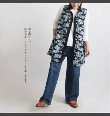 anvai 화 오리엔탈 운류 무늬 스탠드 카라 셔츠 베스트 팬츠 세트