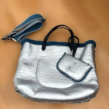 [ 새상품급 ] ear 실버 토트백