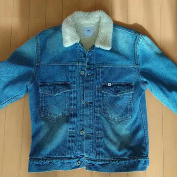 EDWIN 데님 자켓 보아 카라 부착