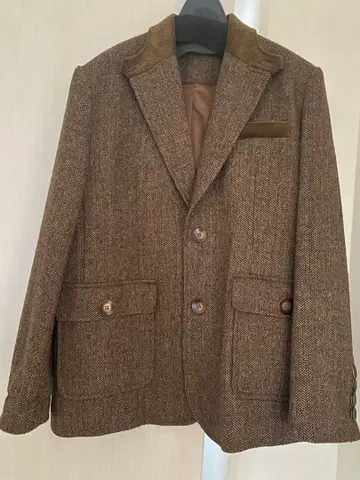 울 70% 헤링본 테일러드 자켓