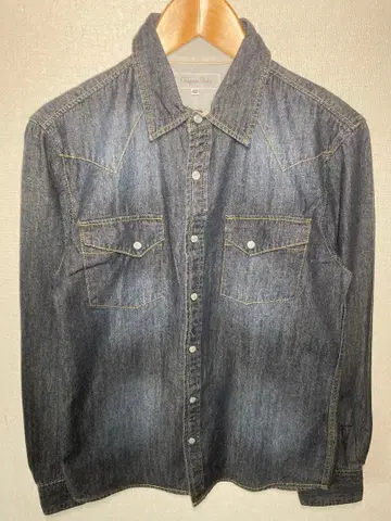 [ 미사용 ] Casper John 데님 셔츠 네이비 M