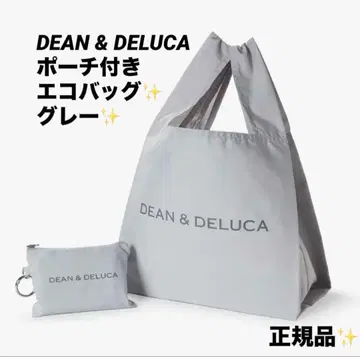 DEAN & DELUCA 파우치 포함 에코백 그레이