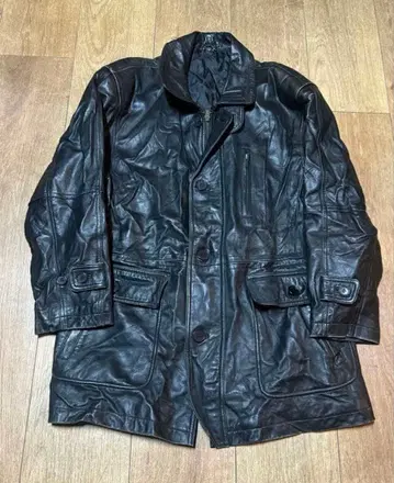 가죽 자켓 가죽 코트 사이즈 M