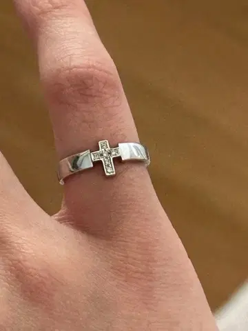 K10 화이트 골드 다이아몬드 반지