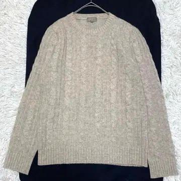 [새상품급] 마가렛호웰 알파카 혼방 케이블 니트 스웨터 M