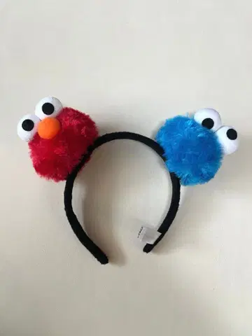 [ 새상품급 ] 엘모와 쿠키 몬스터 머리띠