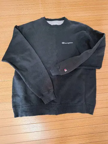 Champion 블랙 트레이닝복 맨투맨 넉넉한 사이즈