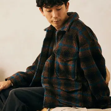 PENDLETON 체크 크루저 보아 자켓 M