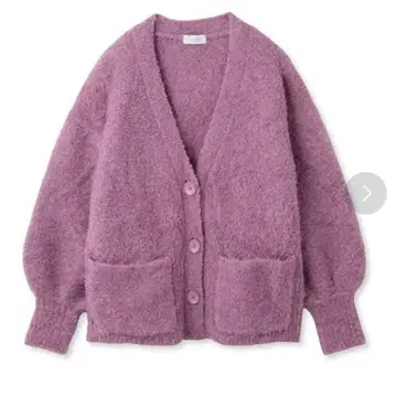 [ 택 포함 새상품 ] emmi 에미 부클레 니트 가디건 핑크