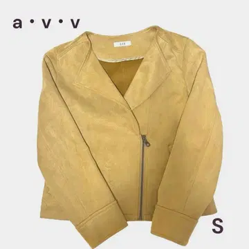 a v v 베이지 싱글 라이더 자켓 S 사이즈