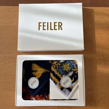 미사용 새상품 FEILER 손수건 2개 기프트 세트