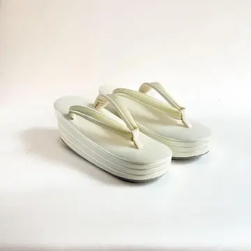 B급 미사용 새상품 여성용 조리 화이트 M 사이즈 No150