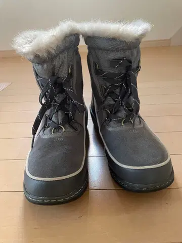 SOREL 소렐 방수 부츠 여성용 25.5cm 그레이 퍼 포함