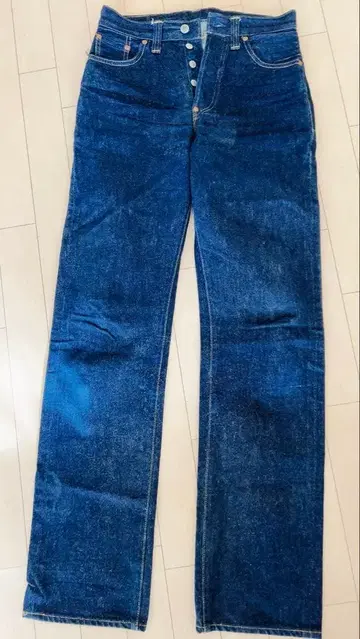 리바이스 201 다크 블루 데님 버튼 플라이