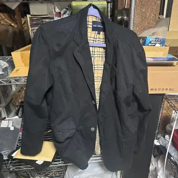 블랙 테일러드 자켓