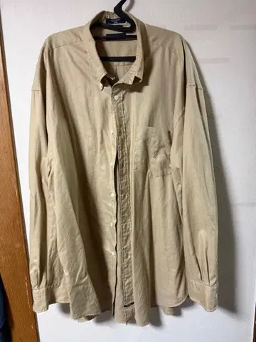 Nautica 노티카 셔츠 베이지 빅 실루엣 XXL 구제 의류