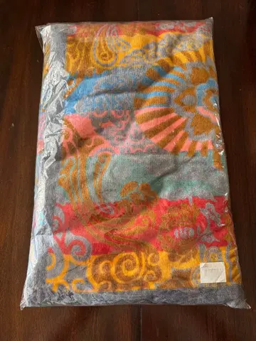 다색 무늬 타월 미사용