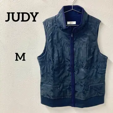 JUDY COLLECTION 카모플라주 패턴 충전솜 베스트 38
