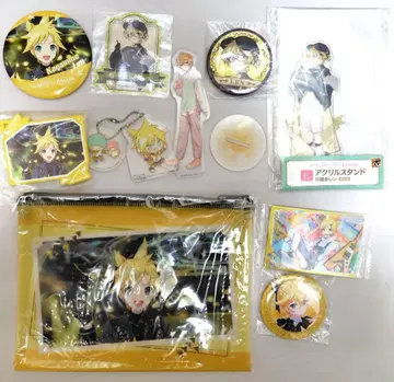 카가미네 렌 아크릴 스탠드 캔뱃지 키링 앙스타 콜라보 캔 거울