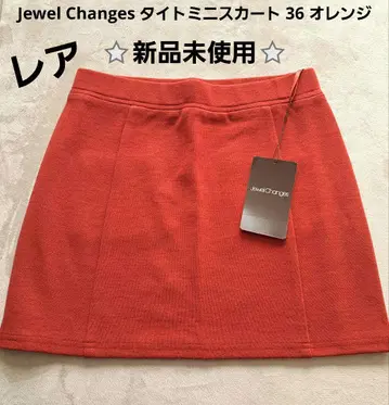 Jewel Changes 타이트 미니 스커트 36 오렌지