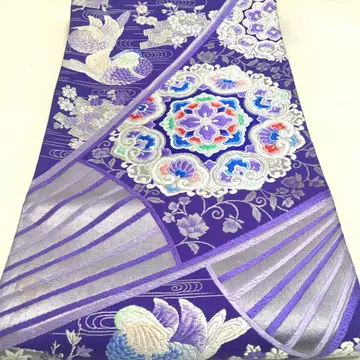 a949 순수 실크 후리소데용 롯츠 후쿠로 오비 은사 당조 기모노