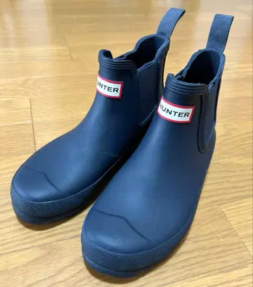 Hunter 숏 레인부츠 네이비 22cm
