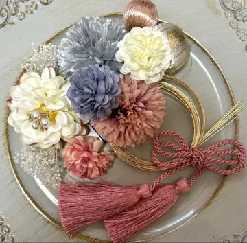 성인식 졸업식 시치고산 사전 촬영 머리 장식