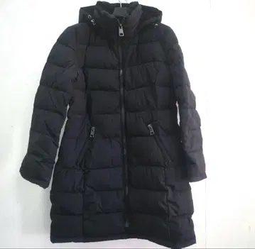 새상품 여성용 롱 자켓 충전솜 다운 후드 부착 L 사이즈