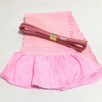 a952 순수 실크 후리소데용 총 조임 오비 장식 천 허리띠 세트 기모노