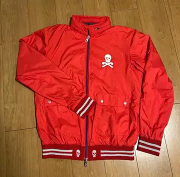 MARK&LONA 레드 스컬 로고 자켓