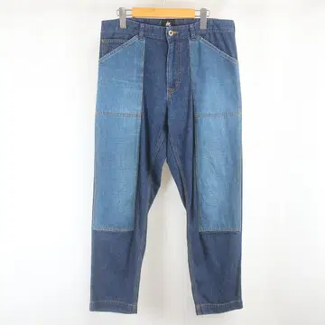 새상품급 Paul Smith RED EAR 더블니 데님 팬츠 L 파랑