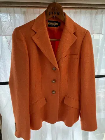 RUGBY 테일러드 자켓 사이즈 6 오렌지