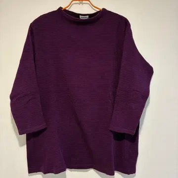 Plantation 퍼플 긴팔 상의 M 풀오버 튜닉