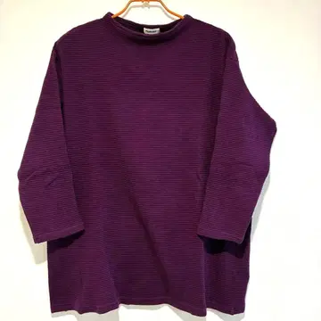 Plantation 퍼플 긴팔 상의 M 풀오버 튜닉