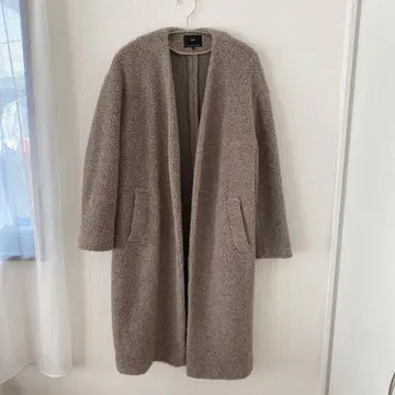 23구 보아 롱 코트 사이즈 36 울 혼방