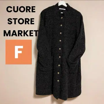 CUORE STORE MARKET 스탠드 카라 코트 그레이