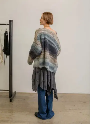 PERVERZE 가디건 그레이 계열