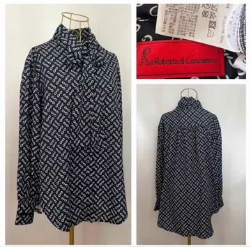 Roberta di camerino 보타이 긴팔 블라우스