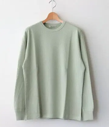 [ AURALEE ] 라이트 카키 긴팔 니트