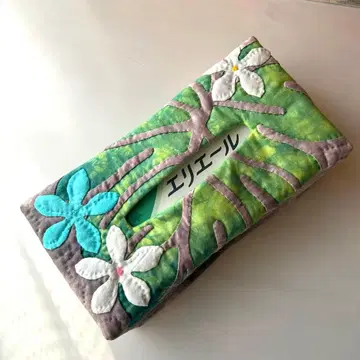 하와이안 퀼트 핸드메이드 티슈 BOX 케이스